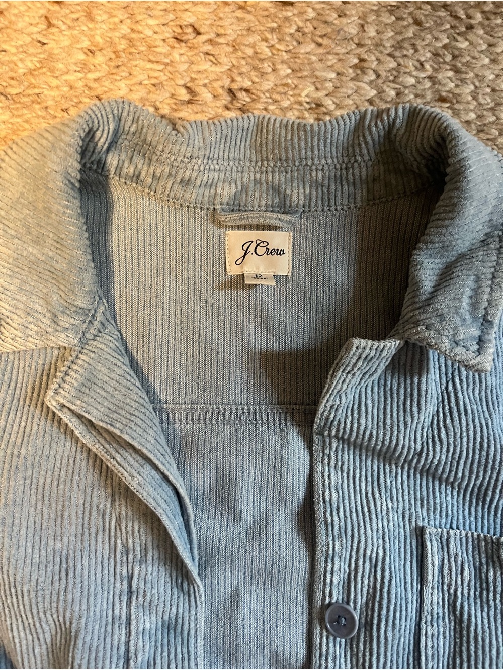 J. Crew Light Blue Corduroy Utility Jumpsuit - Picture 3 of 3